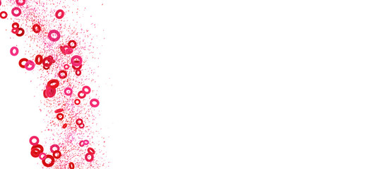 Abstract festive background with pink and red circles. Perfect for celebrations, cards, and websites.