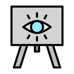Vision Board Vector Filled Icon Design
