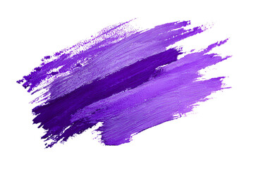 Abstract purple paint strokes on black background art texture design