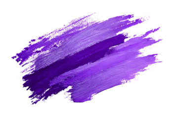 Abstract purple paint strokes on black background art texture design