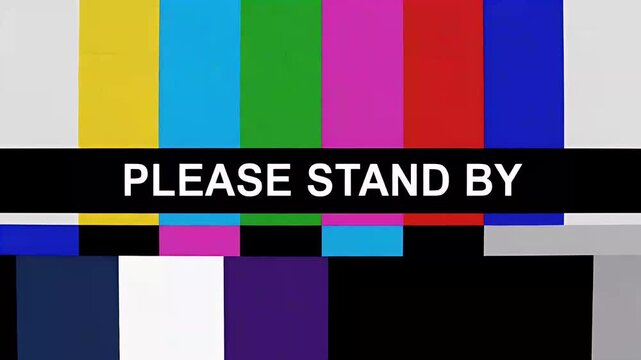 Colorful Test Card for Video Editing