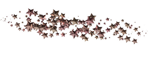 Beautiful rose gold stars burst, perfect for festive backgrounds and designs. Download now!