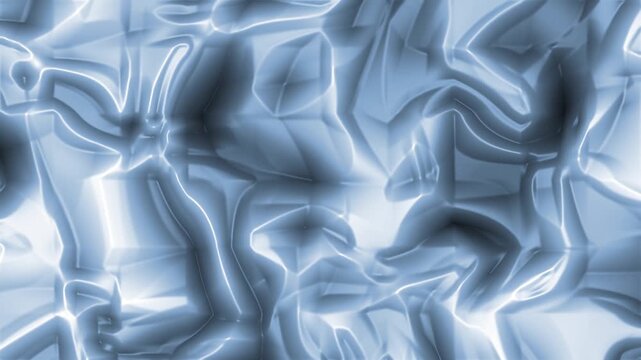 Abstract animated background with fluid silver texture and glowing elastic motion, creating a energetic, vibrant, and dynamic visual effect for ads, creative digital design, or presentation