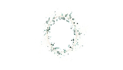 Beautiful star confetti frame, perfect for festive designs, invitations, and more.