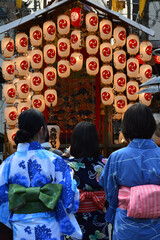 夕暮れの京都祇園祭後祭 宵山の新町通り