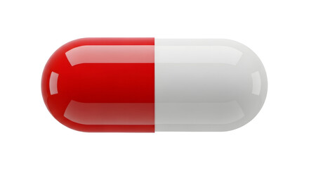 Capsule Pill Medicine Medication Drug Pharmacy Pharmaceutical Tablet Healthcare Red and White Treatment Remedy Medical Science Vitamins Supplement Health Wellness
