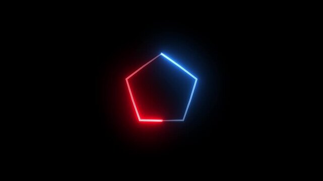 Saber neon circle loop, circle loading bar loop, neon glowing frame animation on background.