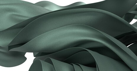 Fototapeta premium Elegant green fabric texture. Perfect for design projects, websites, and presentations.