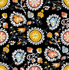 seamless pattern with flowers