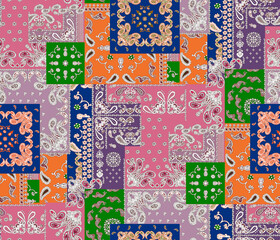 set of seamless patterns with hearts