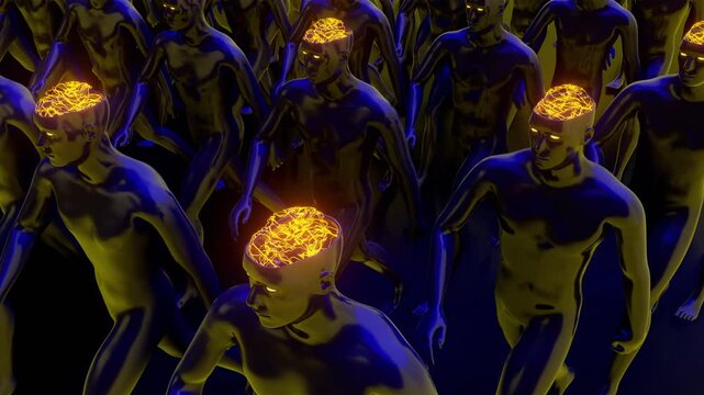 walking cyborgs with open brains