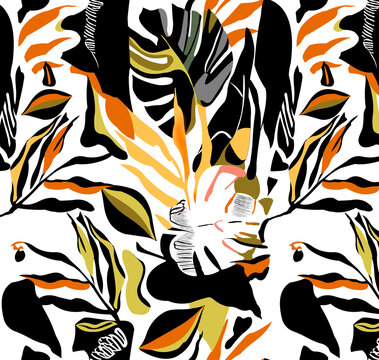 zebra seamless pattern
