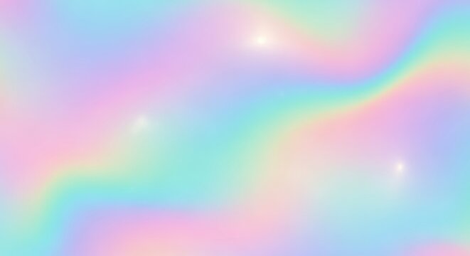Dreamy pastel holographic background for modern designs and trendy creative projects, perfect for social media