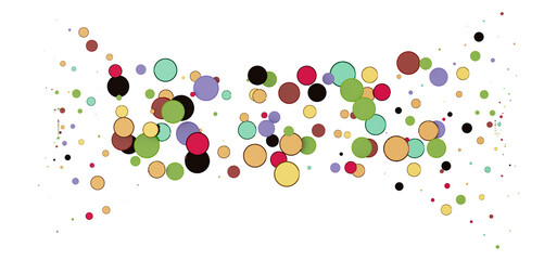 Multicolored paper confetti on transparent background. Realistic confetti flying. Colorful scattered items to holiday decorations.