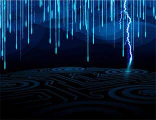 Dynamic Tech Background with Particle Motion

