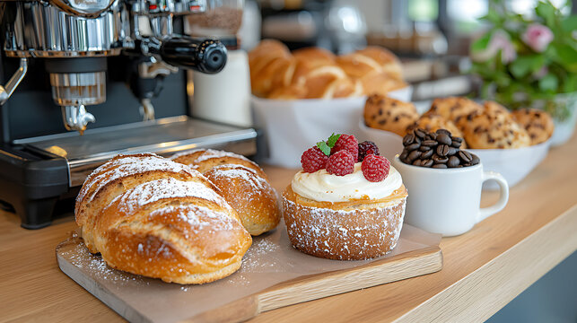 Savoring delightful pastries and aromatic coffee cozy  experience inviting atmosphere warm lighting perfect relaxation spot