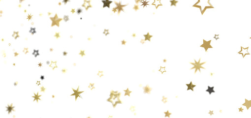 Elegant gold stars on white. Perfect for holidays, celebrations, or adding sparkle to your designs.