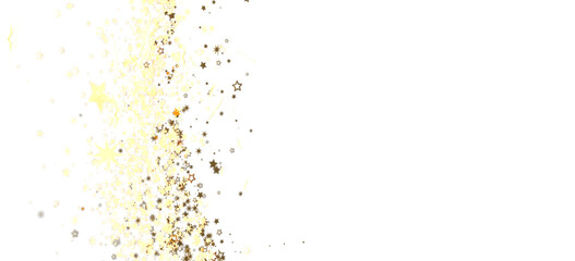 Sparkling gold stars on white. Perfect for holidays, celebrations, and more.