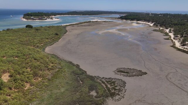 Explore the stunning landscapes of nature reserve estuary near Troia, Portugal with unique coastal views and serene natural surroundings