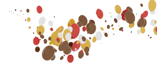 confetti png. Gold confetti falls from the sky.