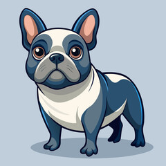french bulldog dog vector art illustration