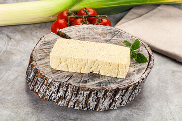 Soya vegan tofu cheese brick