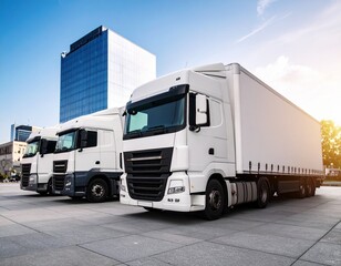 truck logistics mock up