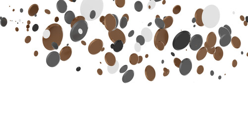 Confetti, paper triangle on the floor, fancy, colorful, celebration party