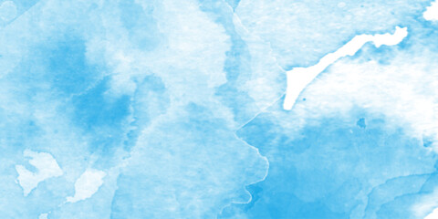 abstract blue watercolor white background, soft cloud shapes, blended watercolor effect, blue marble pattern floor texture background, abstract painting featuring blue and white clouds.