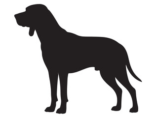 COONHOUND DOG SILHOUETTE