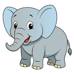 Obraz premium baby elephant cartoon