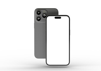 High-quality photo of a smartphone mockup. Perfect for app presentations or website design.