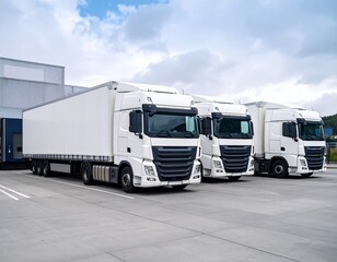 Fototapeta premium truck logistics mock up