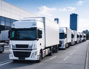 Fototapeta premium truck logistics mock up