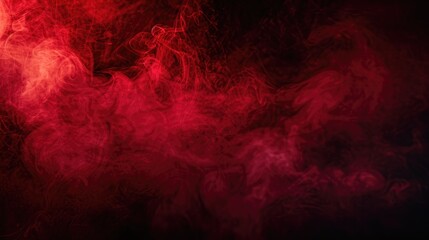 A swirling red smoke background, creating a dramatic and atmospheric effect.