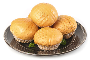 Delicious brown sugar walnut buns ready for serving on a platter filled with flavor
