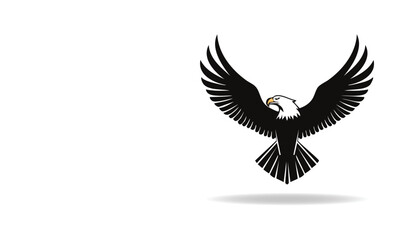 Obraz premium Majestic Bald Eagle Soaring with Wings Spread Wide in Flight Symbol of Freedom and Power