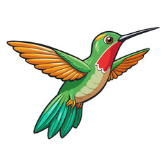 Obraz premium hummingbird and flower