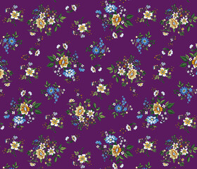 Textile Design Motif Flower