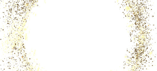 Sparkling gold stars on white. Perfect for holidays, celebrations, and more!