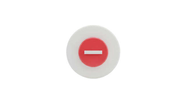 Prohibition Sign Icon Red Restriction Stop Security Denial Avoidance Symbolizes Limits