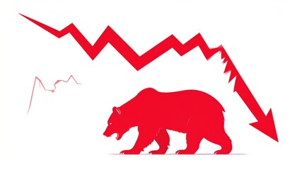 Red bear and downward trend