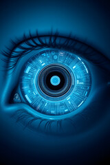 Cybernetic Eye Futuristic Vision