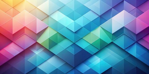 Obraz premium Abstract Colorful Geometric Pattern with Triangular and Diamond Shapes in Vibrant Hues
