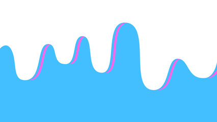 Blue Liquid Drip Abstract Background with Pink Accents. Creative abstract vector design with blue dripping liquid effect and pink highlights against a white background.