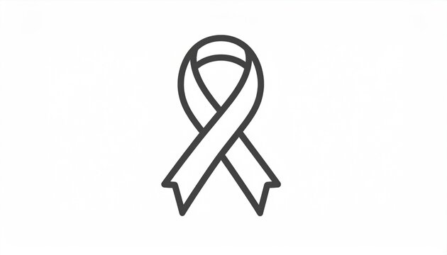 Simple awareness ribbon graphic