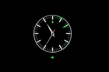 Digital clock face, showing time