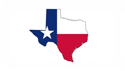 Texas state flag shape