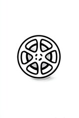 Simple film reel graphic
