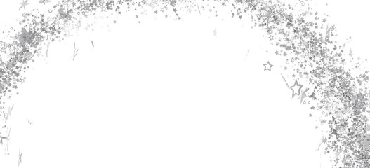 Festive background with silver glitter stars. Perfect for cards, invitations, and more.